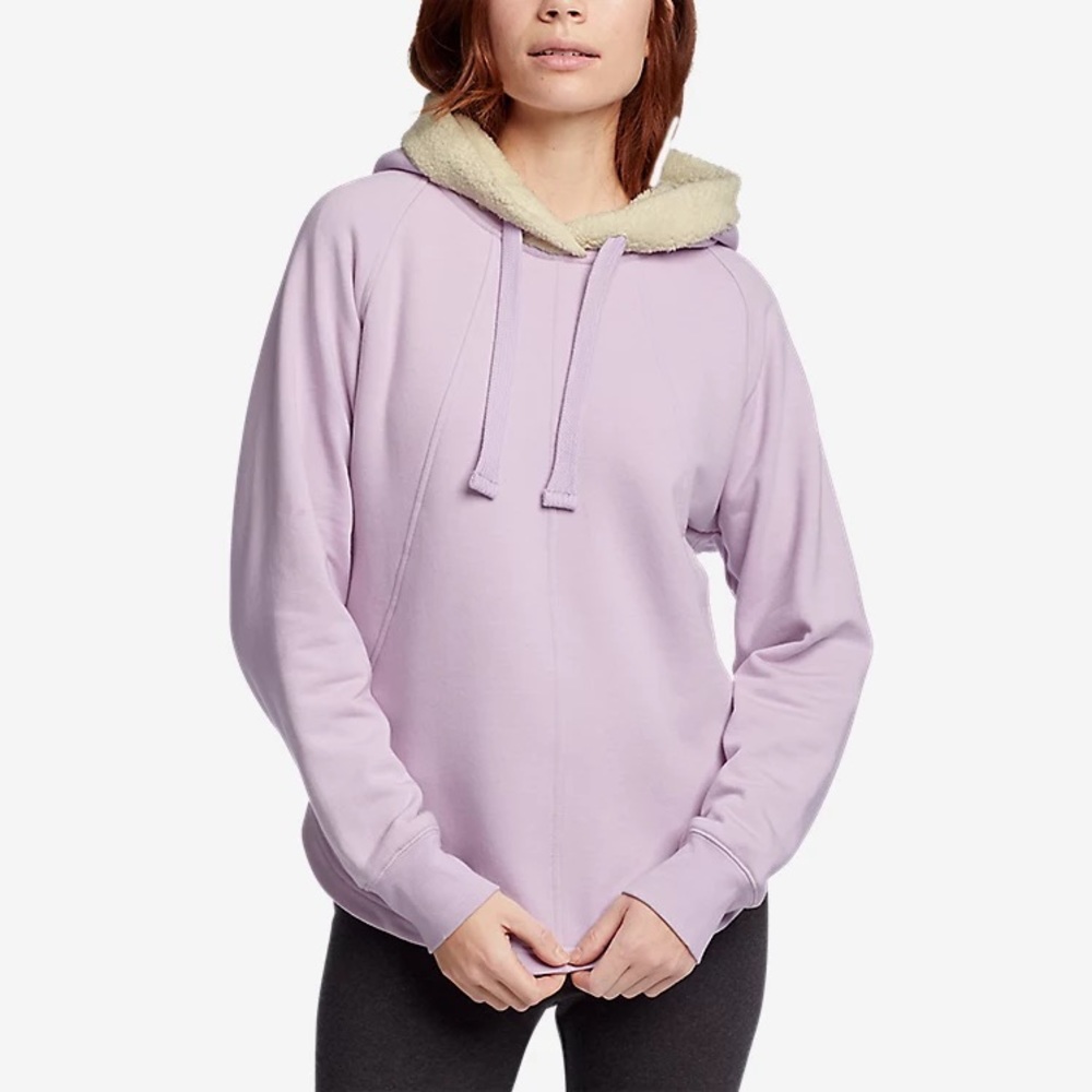 ✅Eddie Bauer Snow Lodge Faux Shearling-Lined Pullover